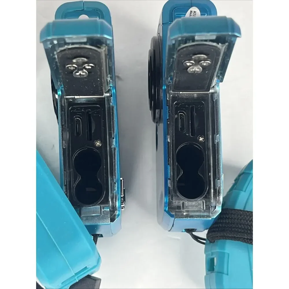 2 Polaroid ISO48 HS 16MP 4x Zoom Digital Cameras Tested Waterproof With Cases